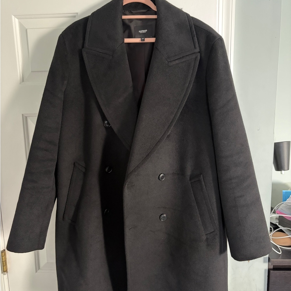 Express Black Trench Coat